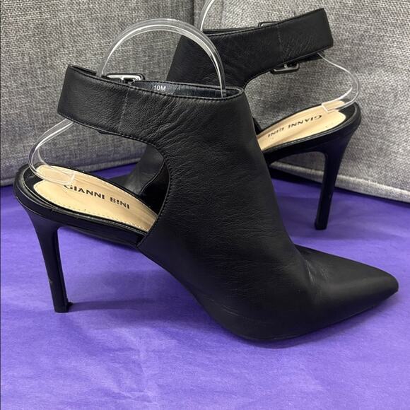 Gianni Bini Black Buckle Detail Sandals Size 10 M - Picture 9 of 12